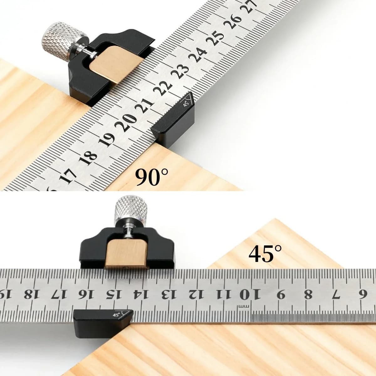 Adjustable Steel Combination Square 45-90 Degree