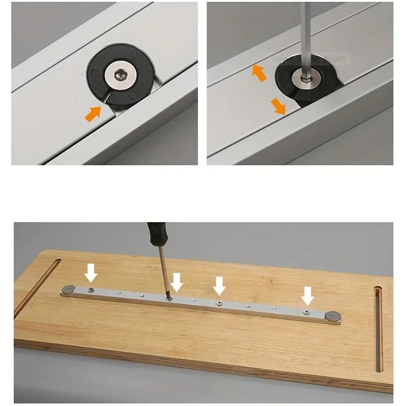 Aluminum T-Slot Miter Bar Slider, 300/450mm