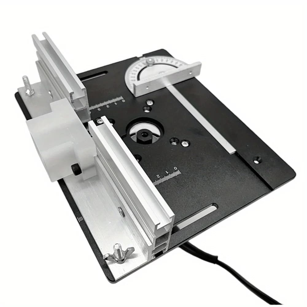 Aluminum Router Table Insert Plate with Miter Slot