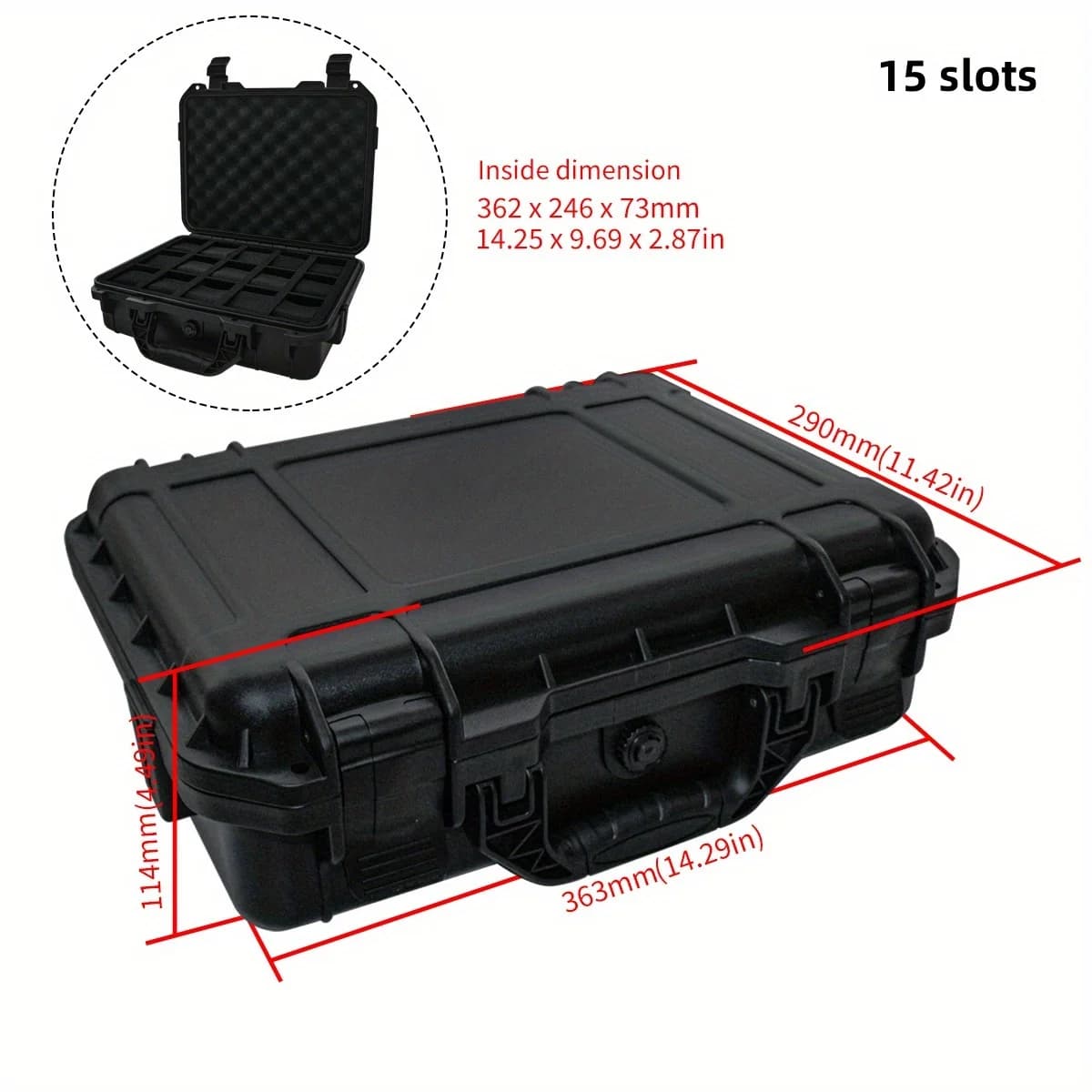 8-Slot Protective Watch Storage Box with Sponge
