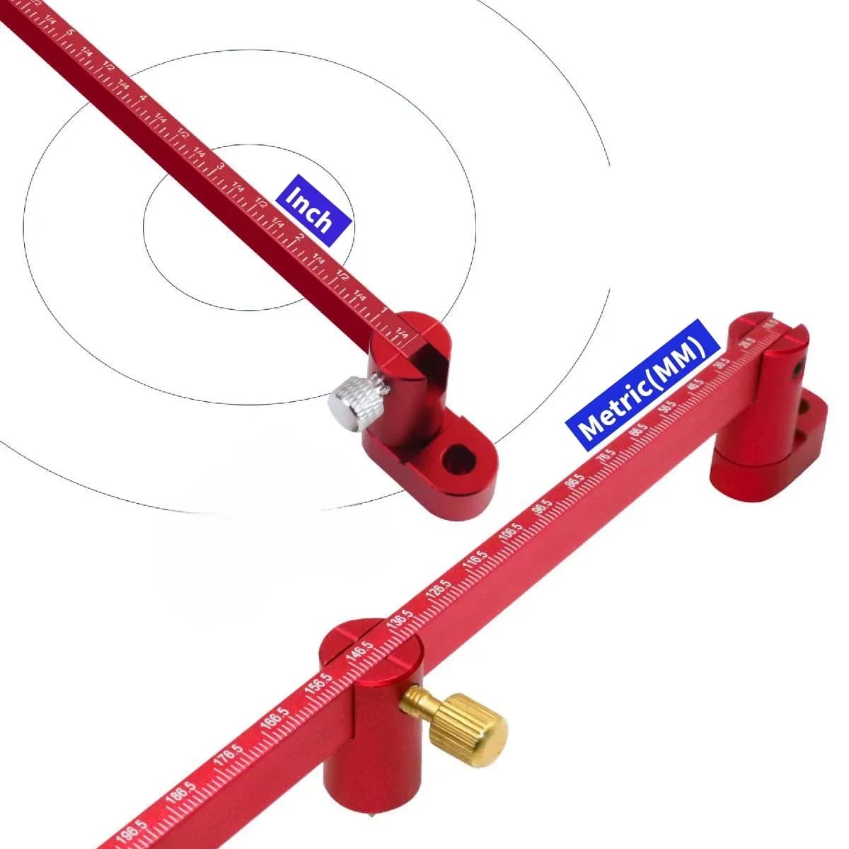 Adjustable Drawing Circle Ruler and Compass Scribe