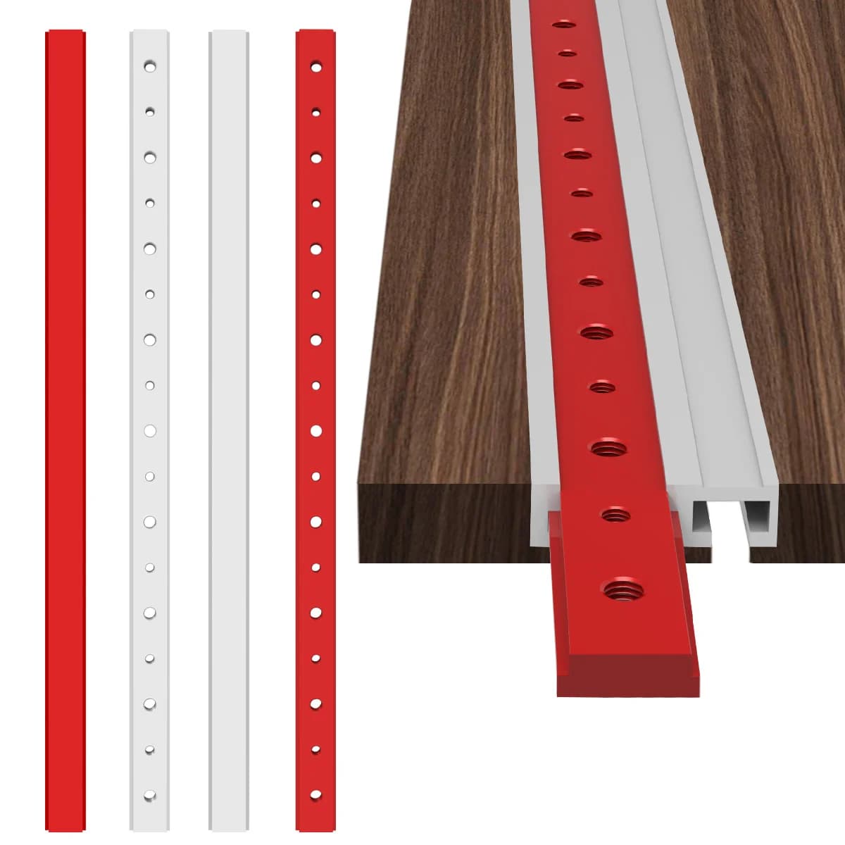 Aluminum T-Slot Miter Track Slider with Screws