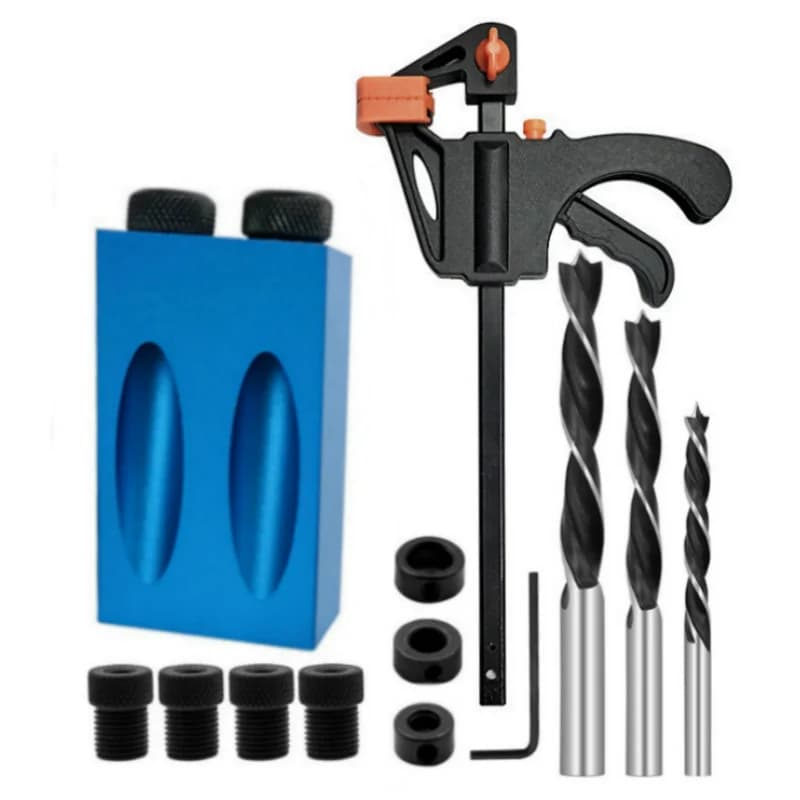 15 Degree Oblique Hole Locator and F-Clamp Jig Kit