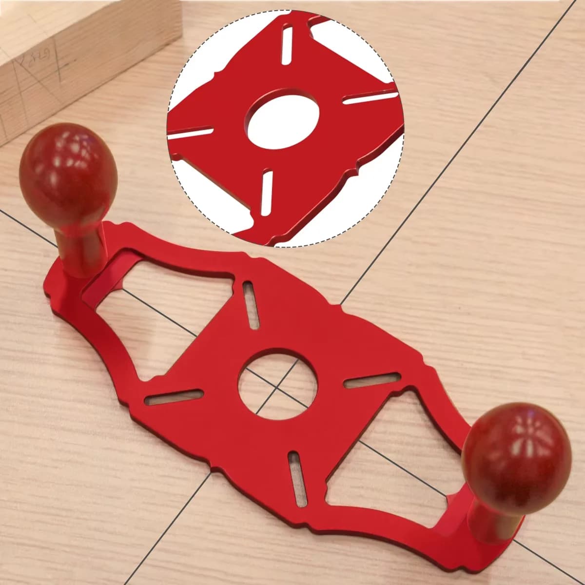 Handheld Aluminum Router Milling Groove Bracket Base