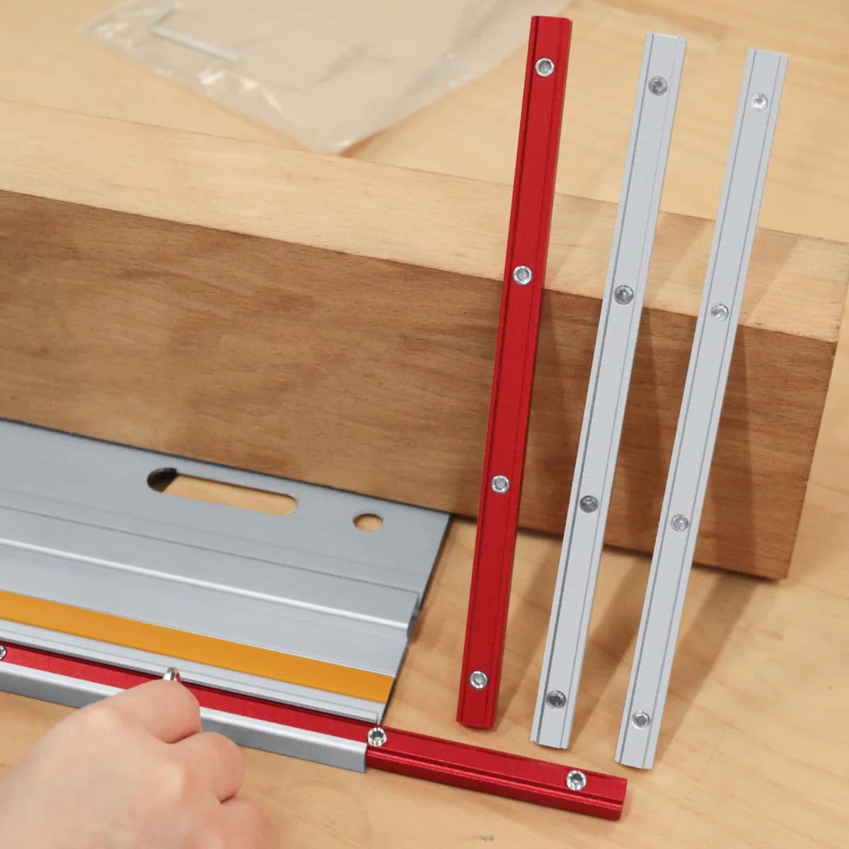 Universal Rail Connector Kit for Woodworking Tracks