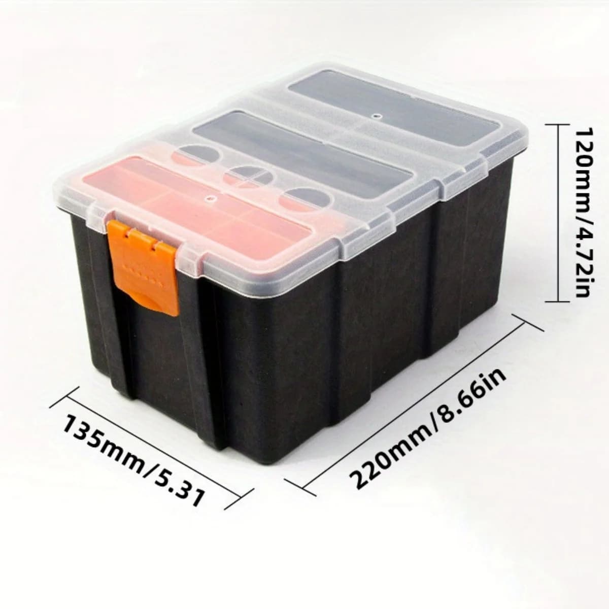Portable Multi-Grid Plastic Hardware Storage Box