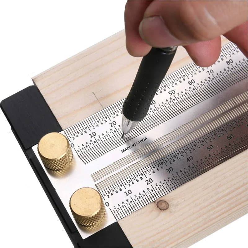 High-Precision Stainless Steel T-Type Scribing Ruler