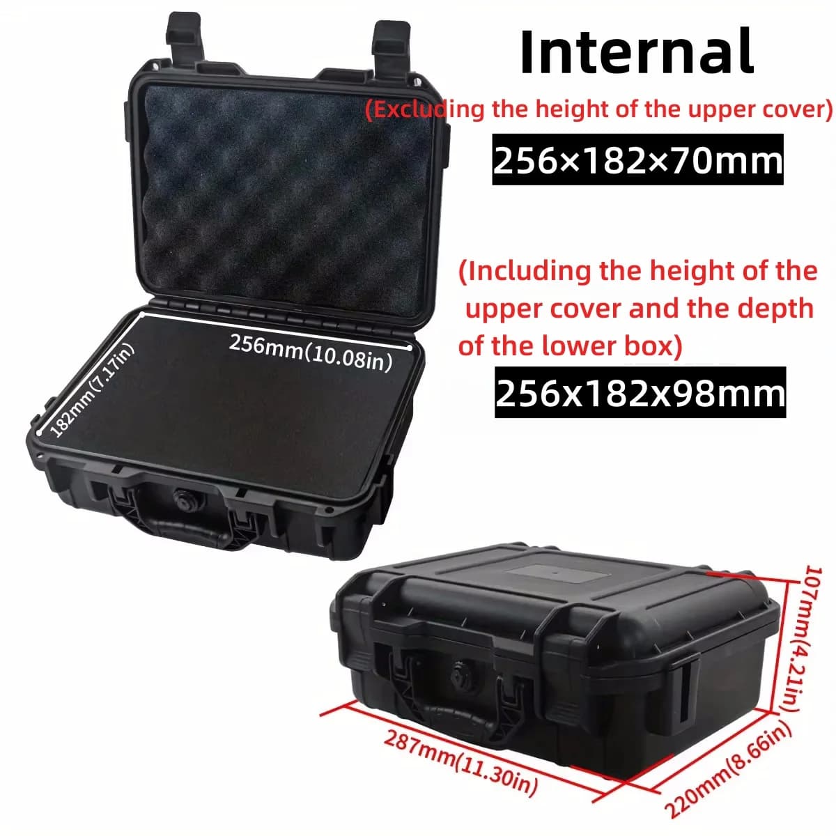 Waterproof Hard Carry Case with Pre-cut Sponge