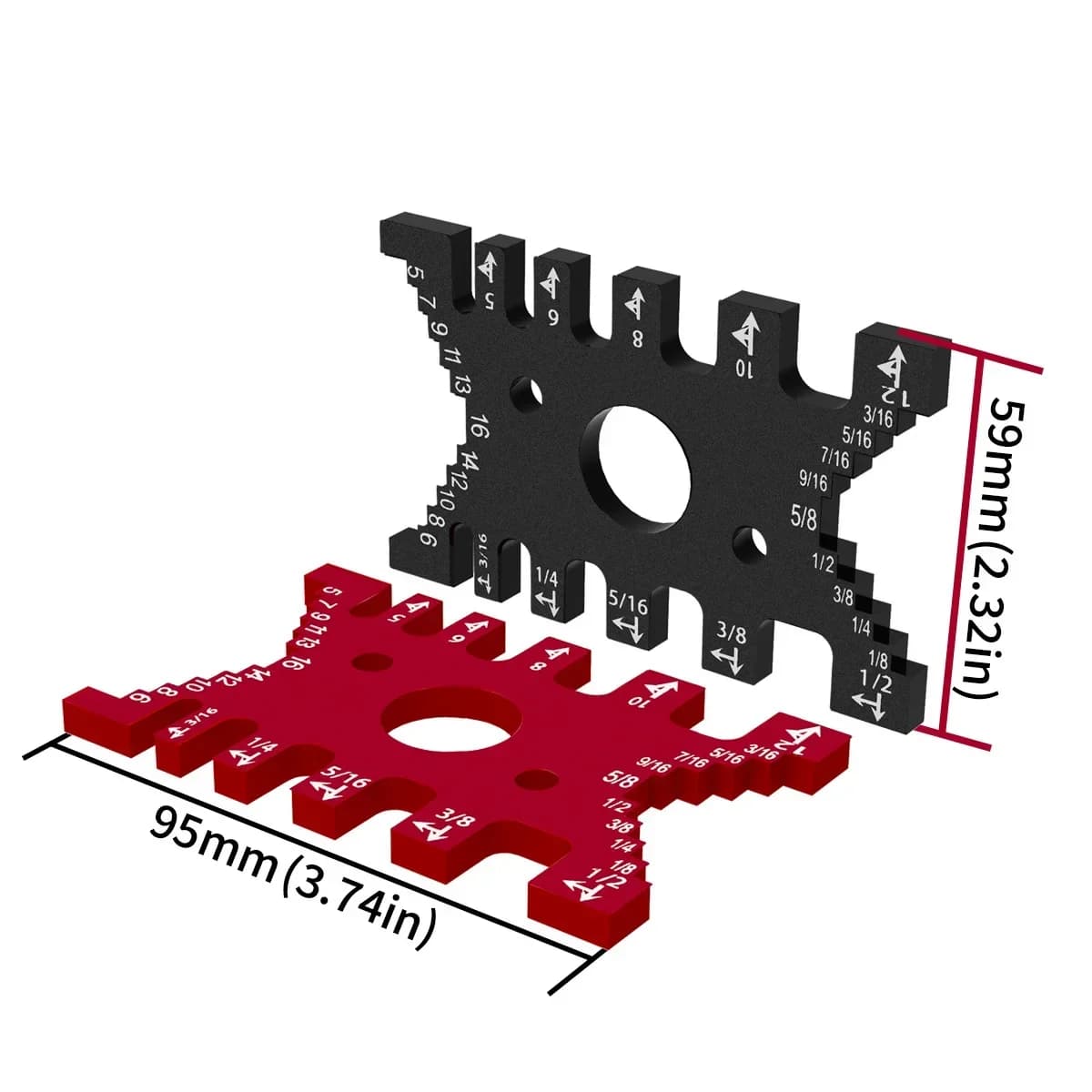Precision Metric/Inch Dovetail Jig Gauge