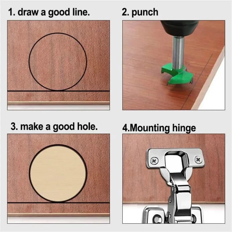 35mm Hinge Hole Drilling Guide and Jig