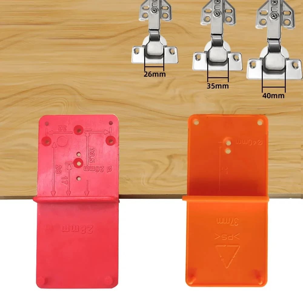 Hinge Hole Drilling Guide Template, 26/35/40mm