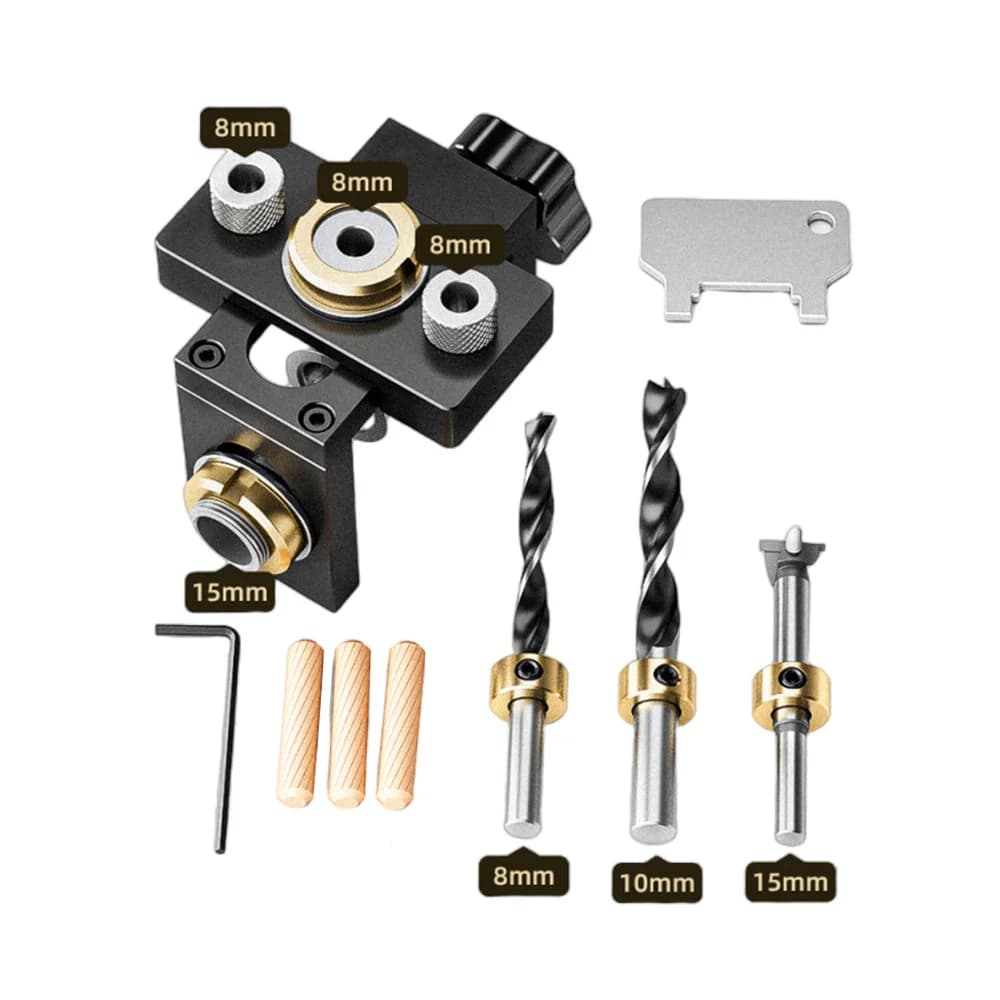 3-in-1 Adjustable Dowelling and Pocket Hole Jig