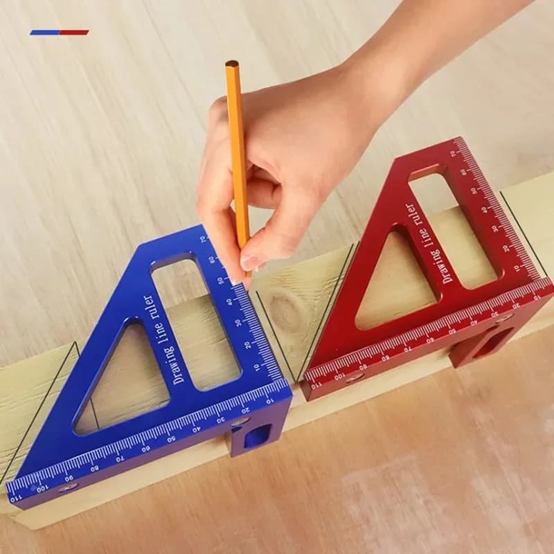 Woodworking Metric Miter Triangle Ruler Square
