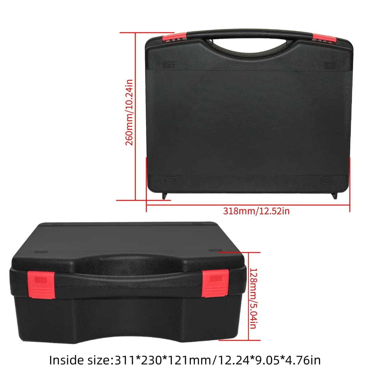 Portable Lightweight Plastic Hardware Tool Storage Case