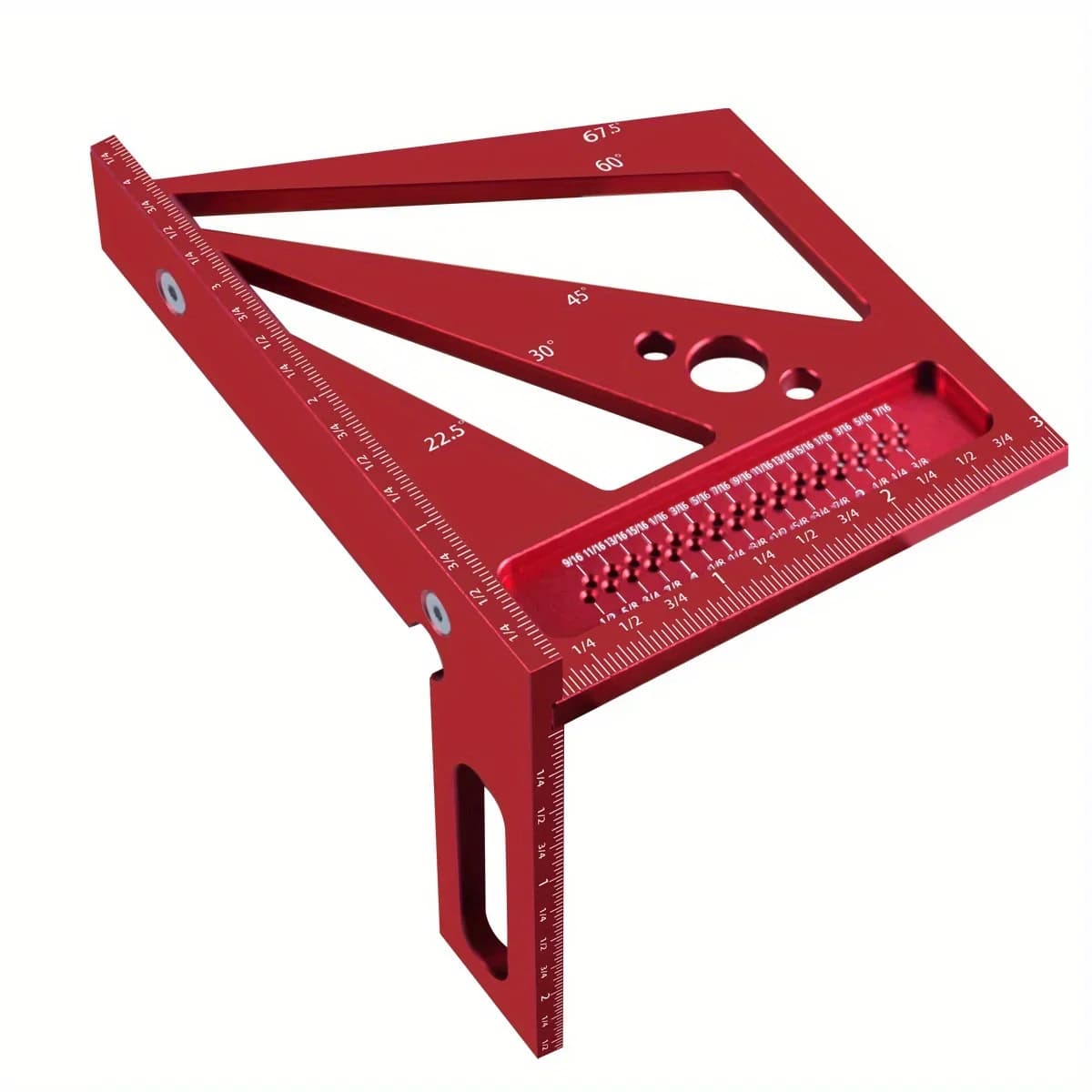 Multi-Angle Aluminum Square Ruler Protractor