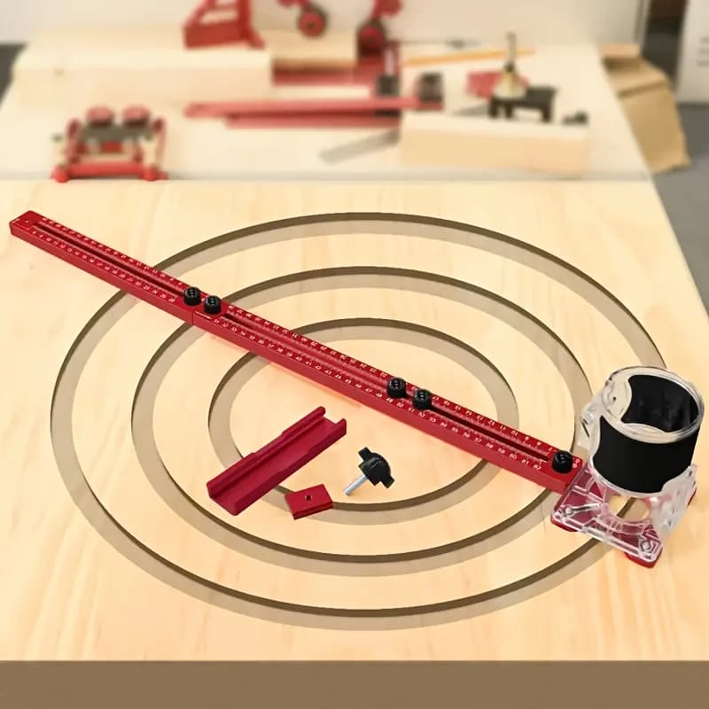 Extended 3-in-1 Aluminum Router Circle Cutting Jig