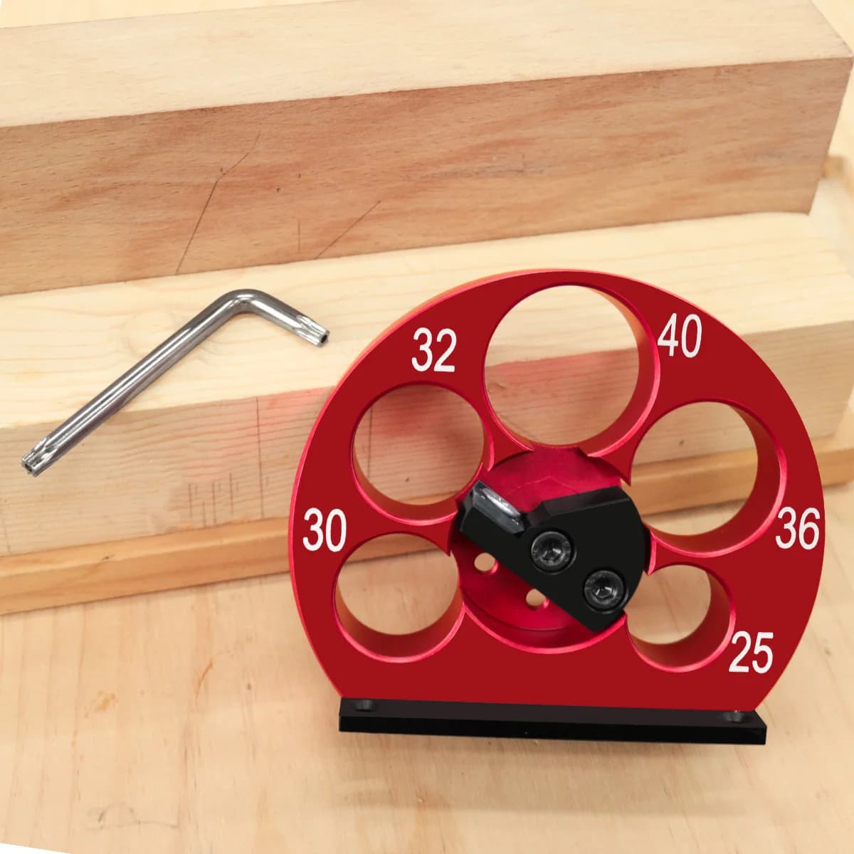 5-Hole Adjustable Dowel Maker Jig 25-40mm