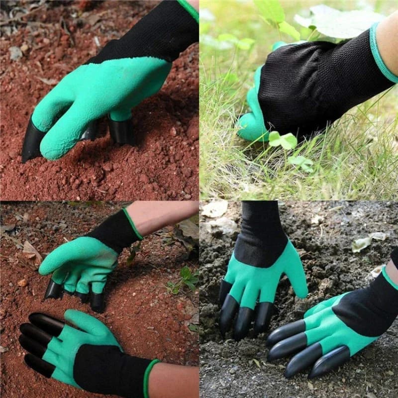 Waterproof Latex Coated Garden Work Gloves with Claws