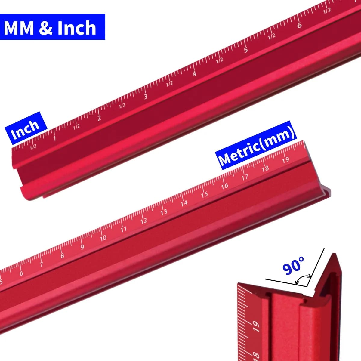 Precision Metric and Imperial V-Ruler Scribe