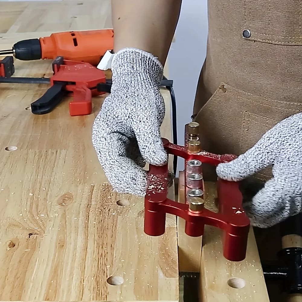 Self-Centering Doweling Jig with 3 Drill Bits