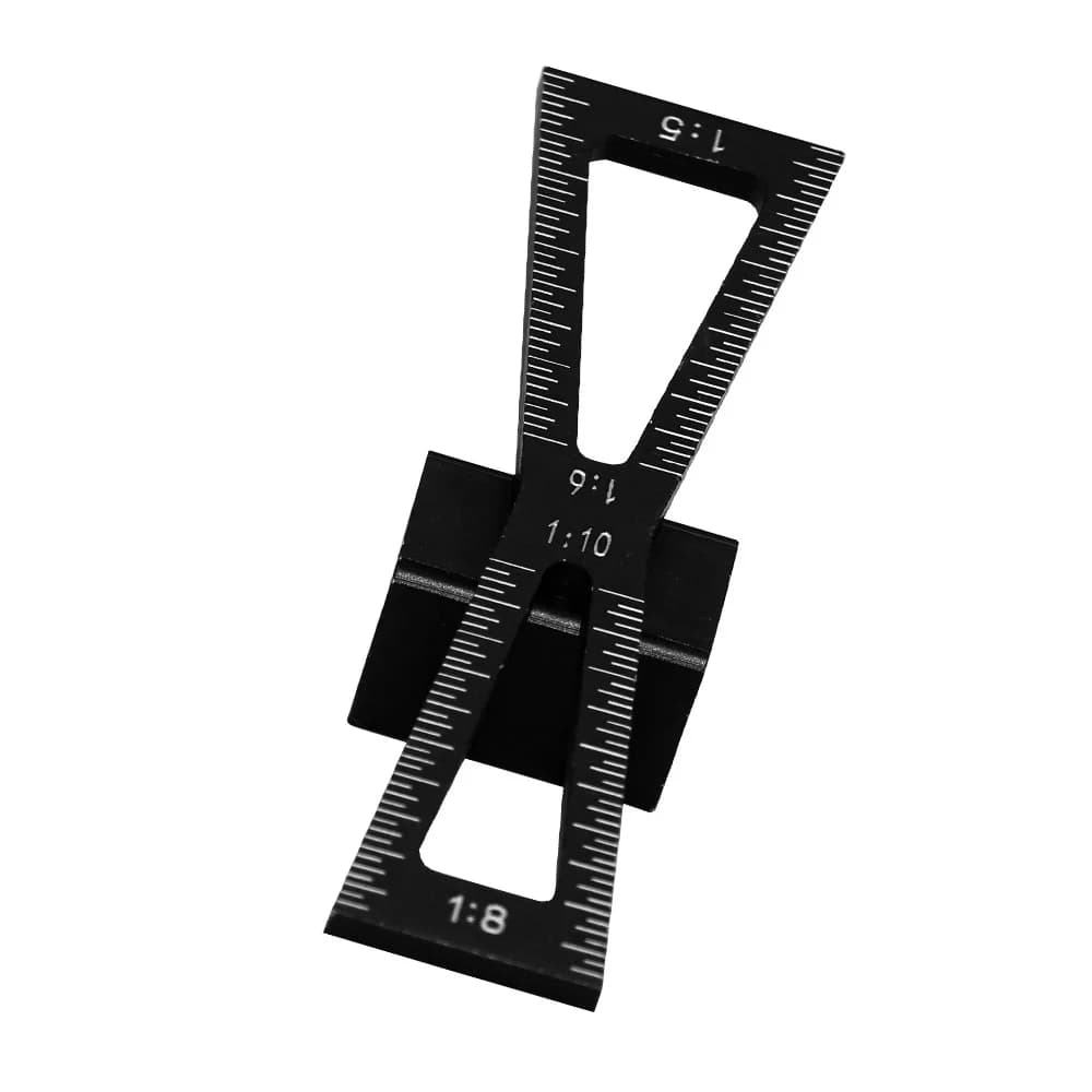 Aluminum Dovetail Marking Template with Multiple Slopes