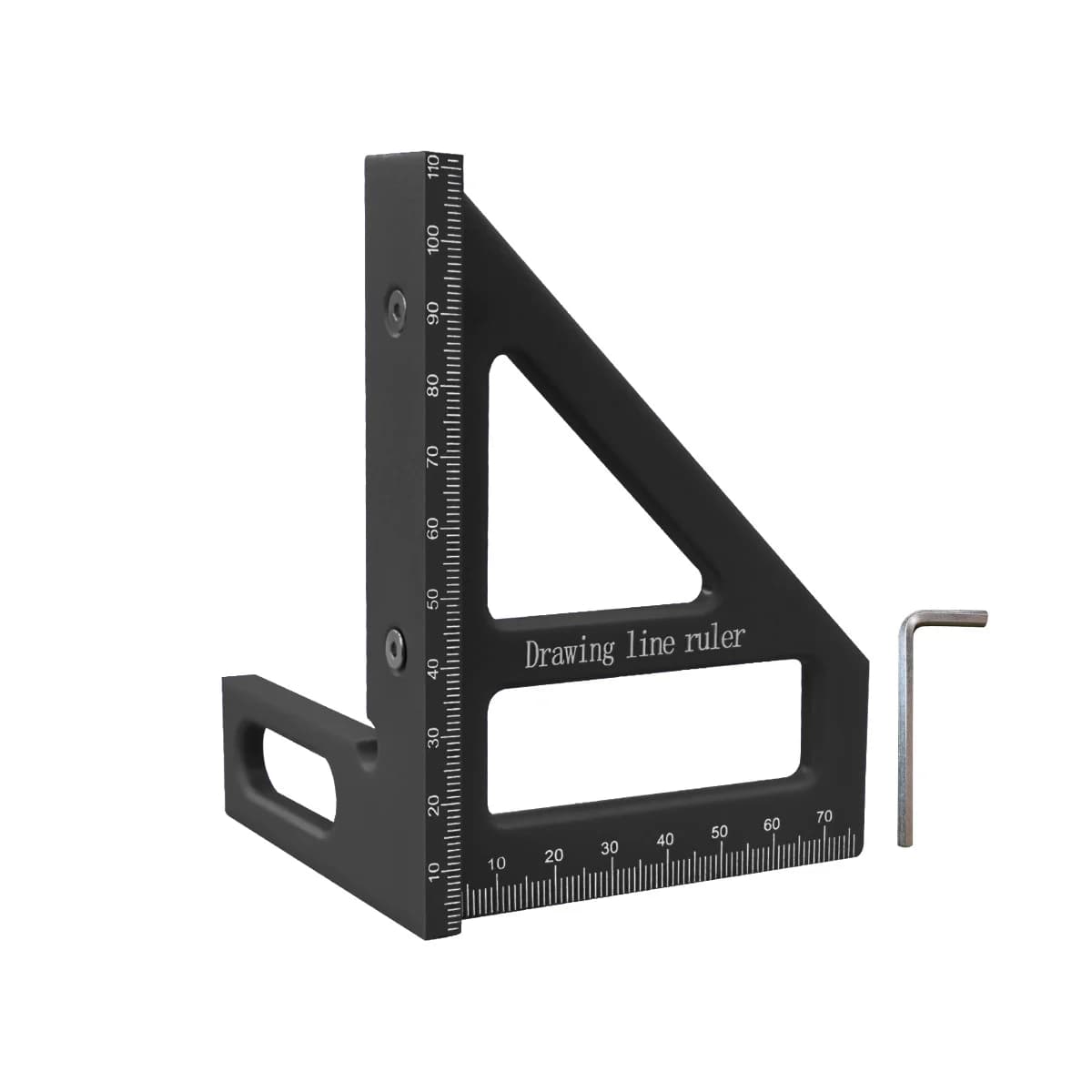 Multi-Angle Plastic Carpenter Square and Ruler
