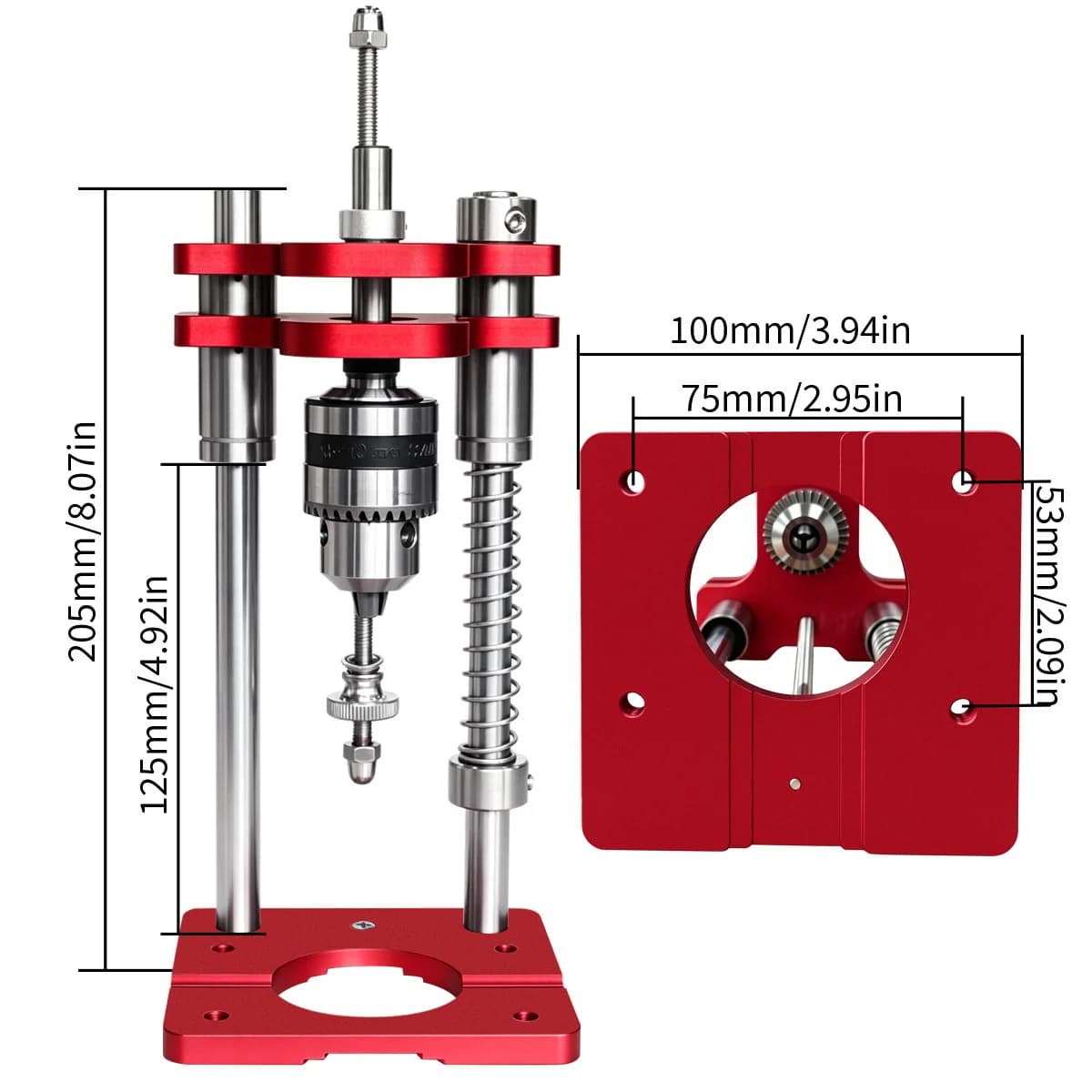 Portable Precision Adjustable Drill Guide Jig
