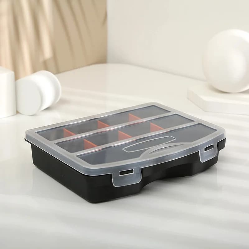 Waterproof Multi-Grid Parts Storage Box 19x15x4cm