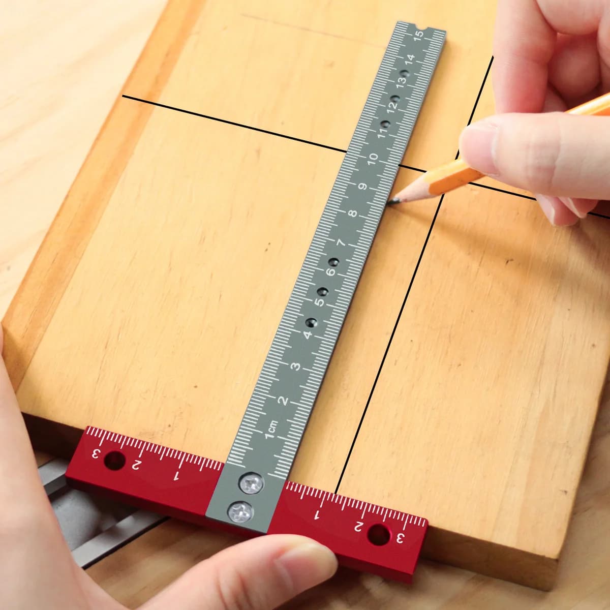 170x85mm Aluminum T-Square for Woodworking