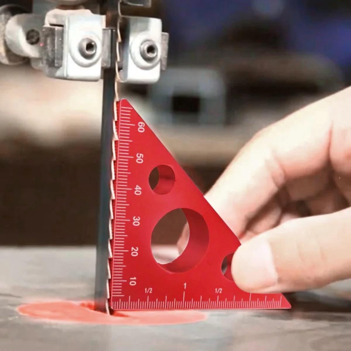 Aluminum Right Angle Ruler with Imperial and Metric Scales