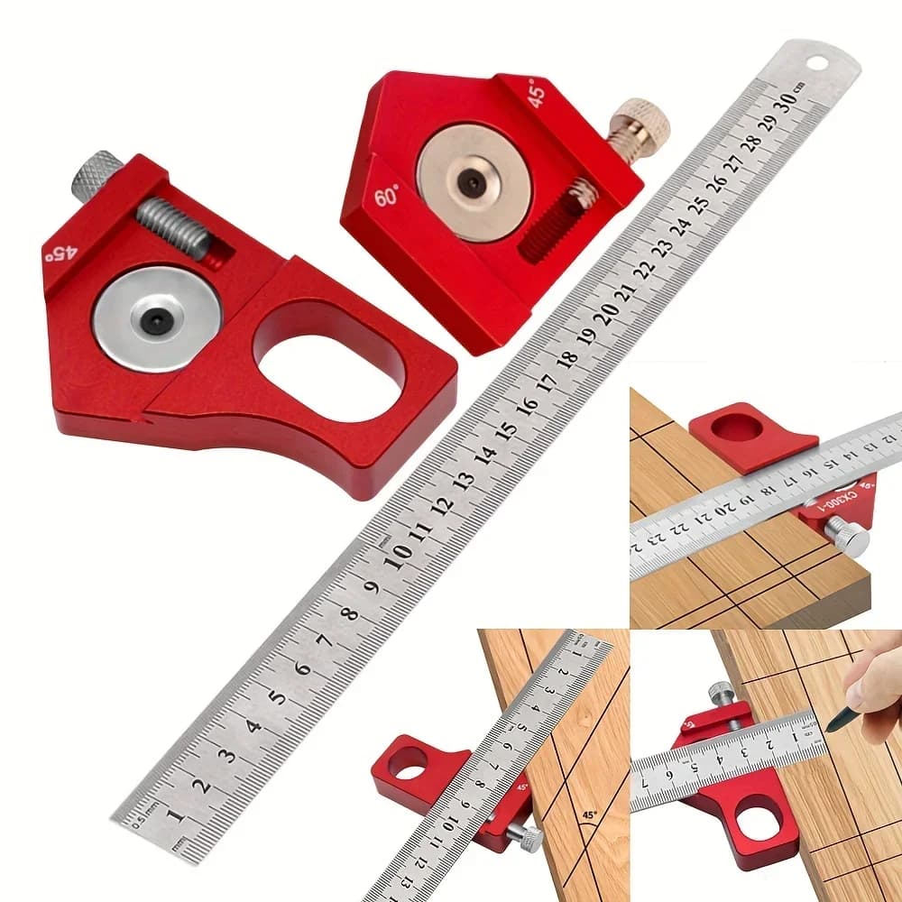 Steel Ruler Positioning Block 45/60/90 Degree