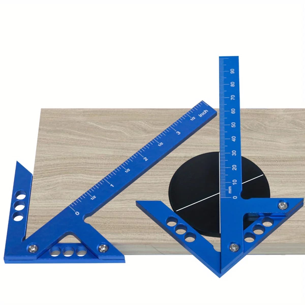 Aluminum Center Scribe Marking Gauge with 45/90 Degree Ruler