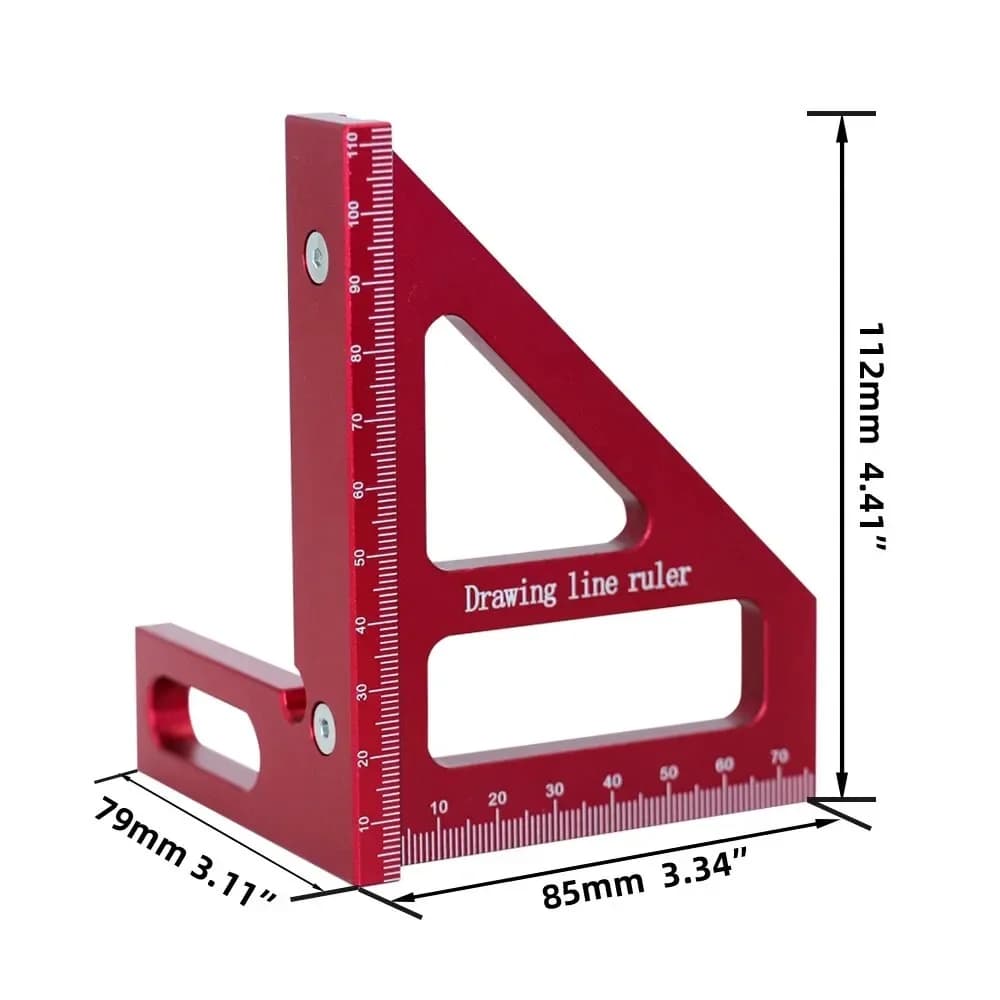 Woodworking Metric Miter Triangle Ruler Square