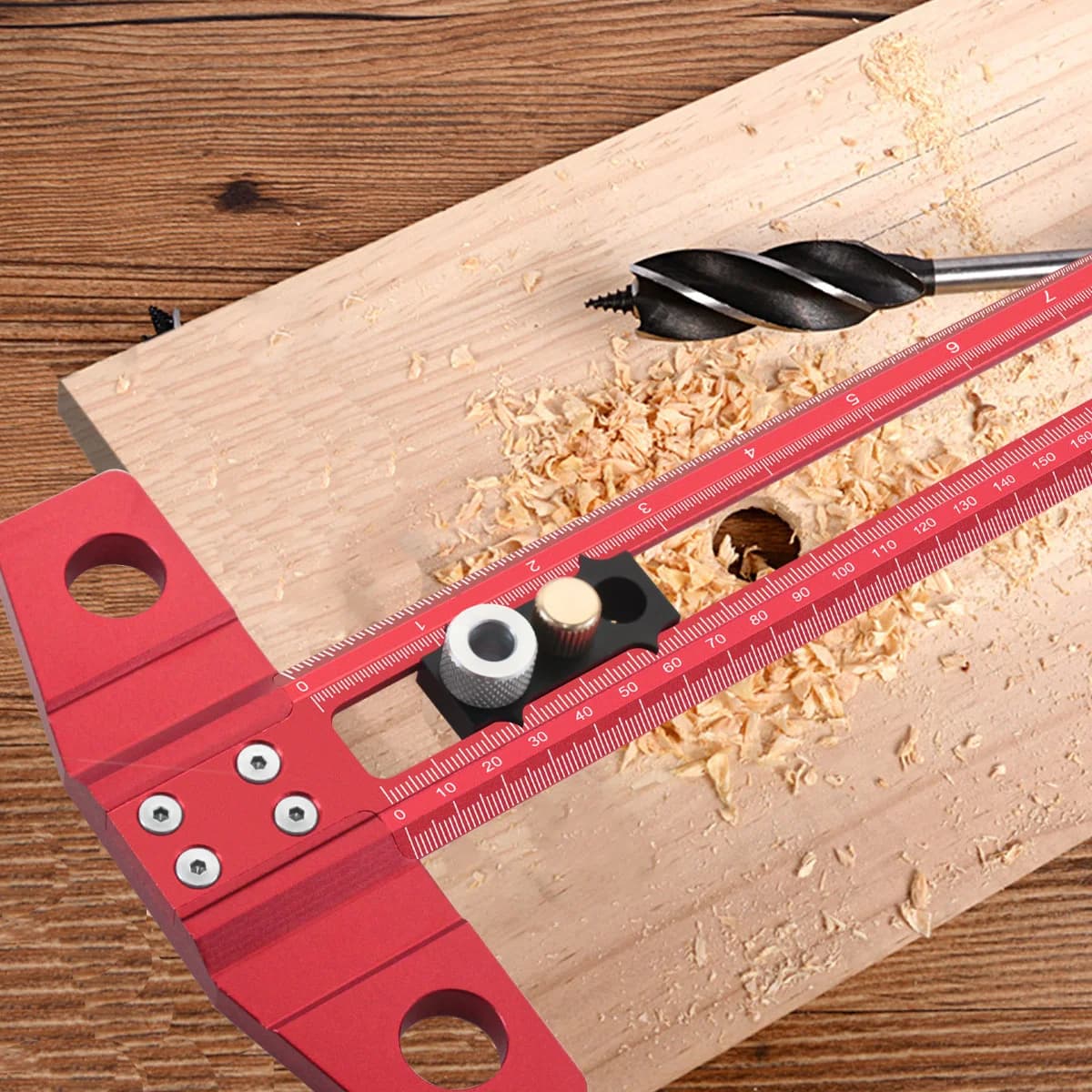 500mm Adjustable T-Square Drilling Positioning Ruler