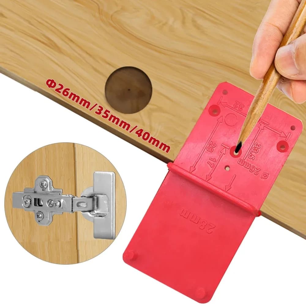 Hinge Hole Drilling Guide for 26/35/40mm Hinges