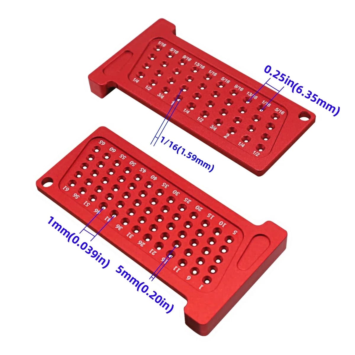 Woodworking T-Square Hole Scribing Pocket Ruler