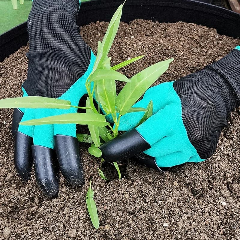 Waterproof Latex Coated Garden Work Gloves with Claws