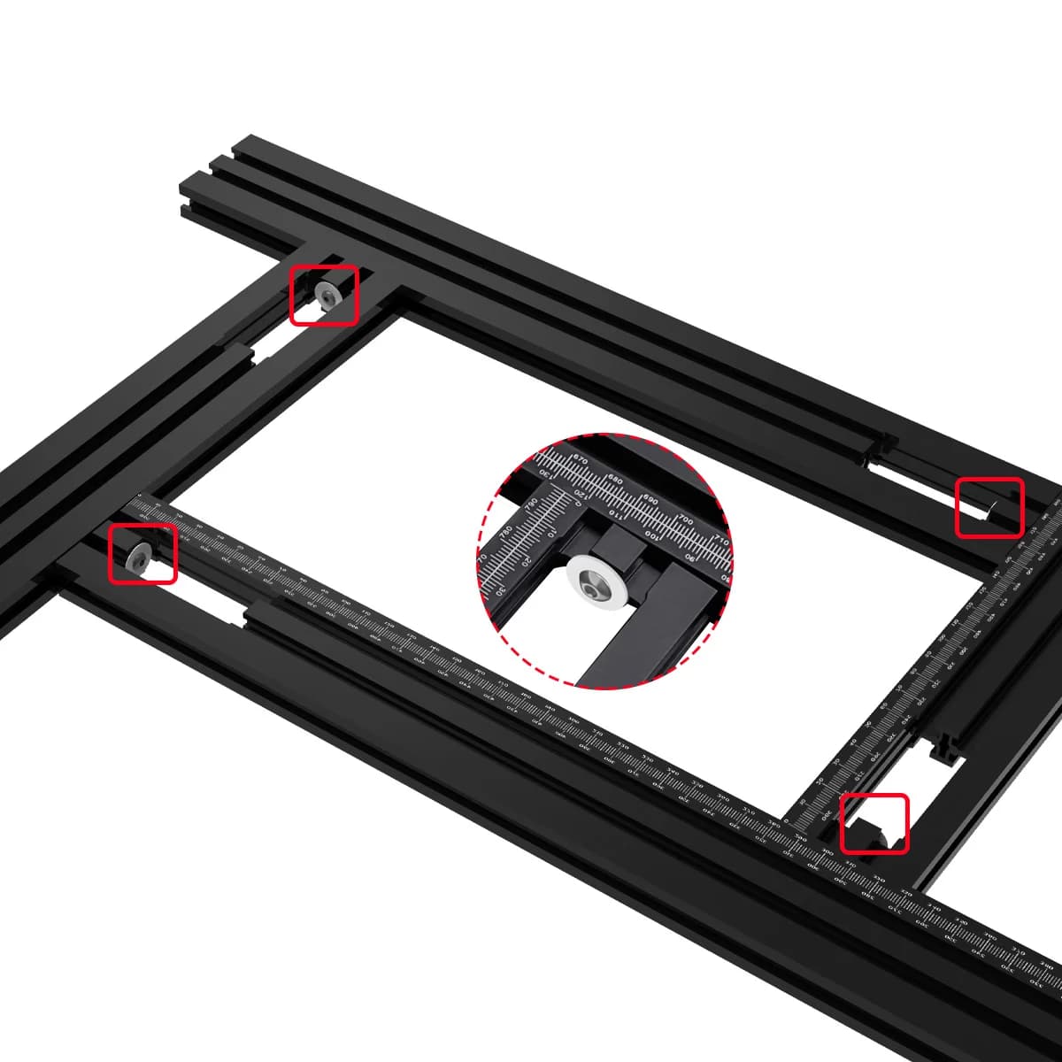 Adjustable Trimming Machine Guide Rail Bracket for Woodworking