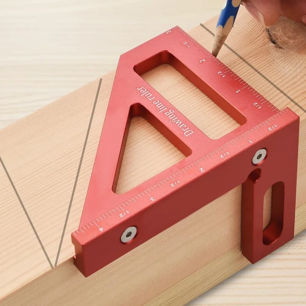 Aluminum Multi-Angle Measuring Ruler Protractor