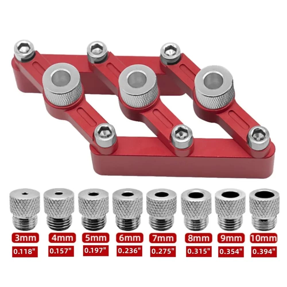 Self-Centering Doweling Jig with 3-10mm Sleeves