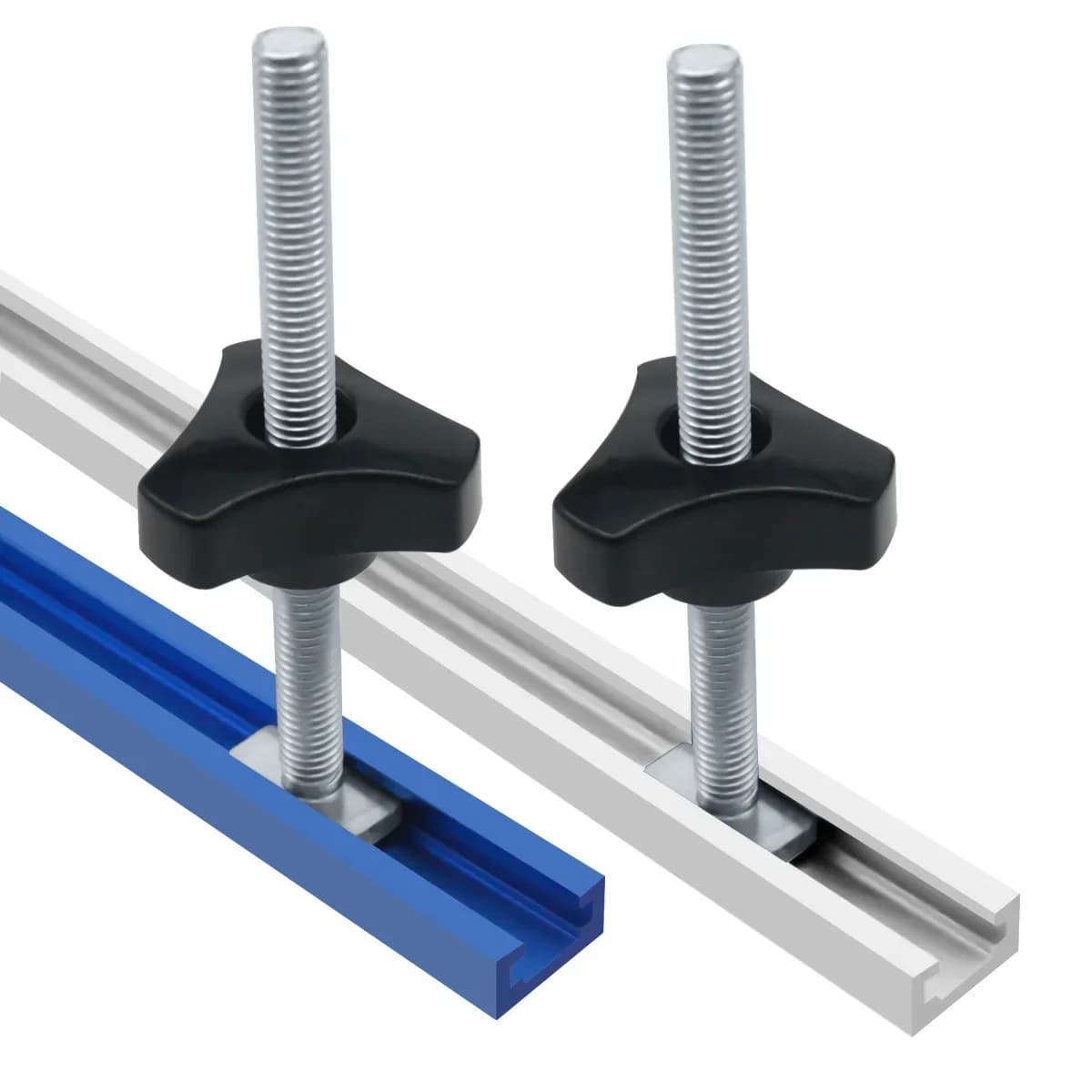 500mm Double-Cut T-Track with T-Bolt Knob Set