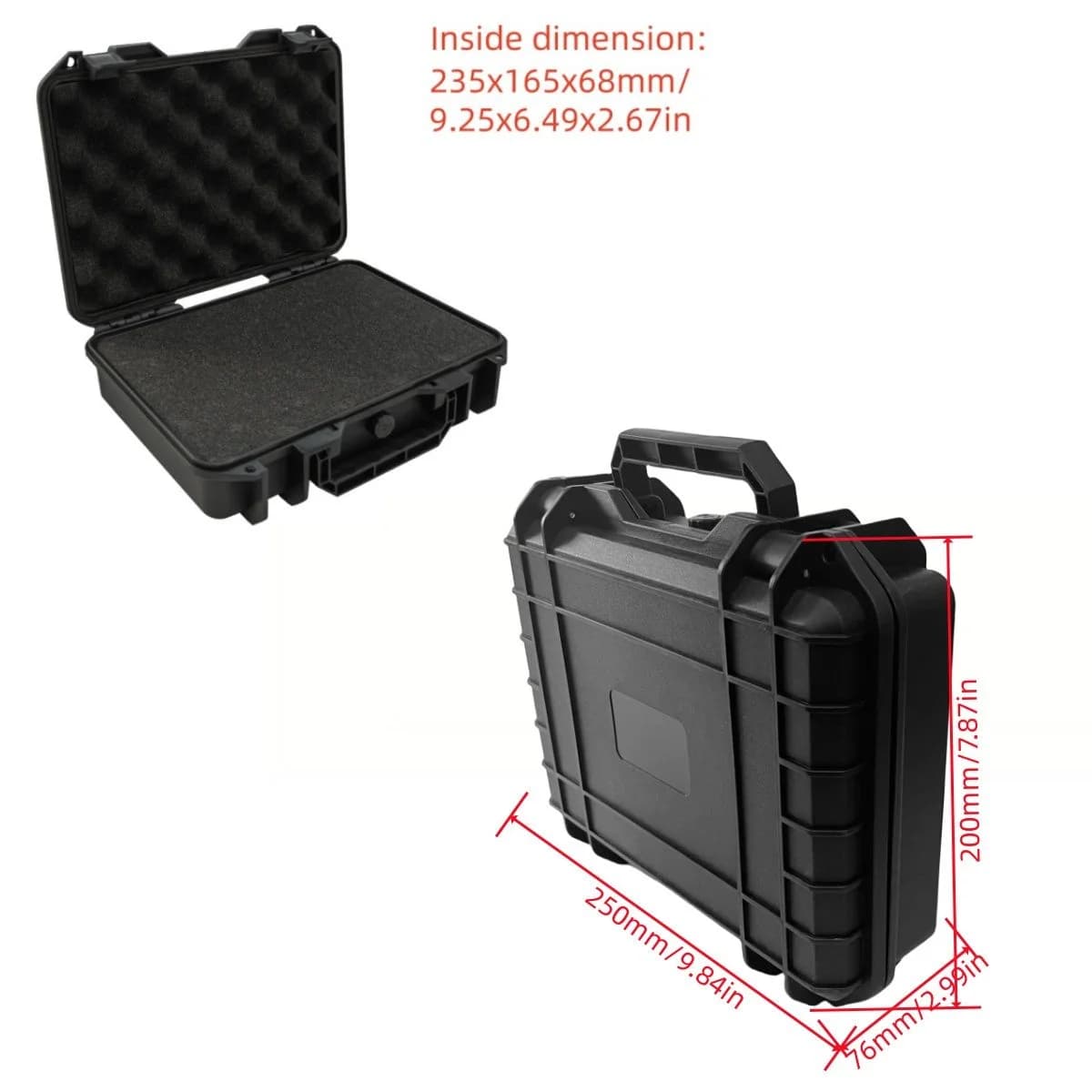 Durable Waterproof Hard Plastic Tool Storage Box