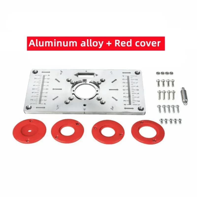 Aluminum Router Table Insert Plate with Rings