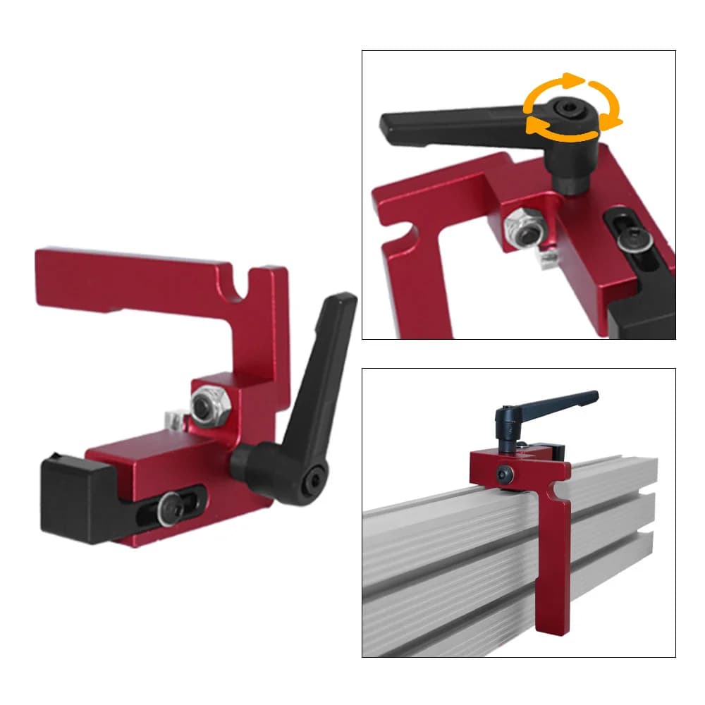 Aluminum Miter Track T-Slot Bracket for Table Saw, 30-80cm