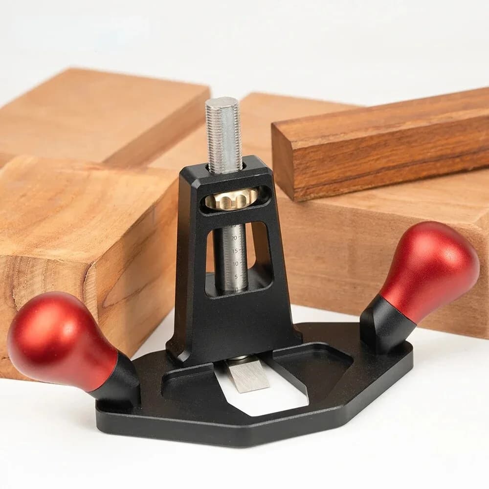 Handheld Router Plane for Tenon Shoulder Trimming