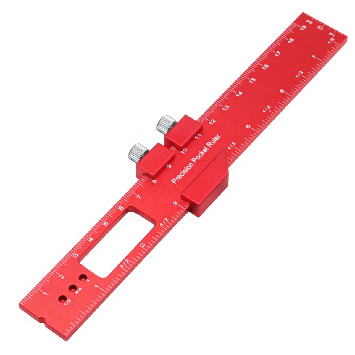 Precision Pocket T-Type Scribing Ruler with Slide Stop