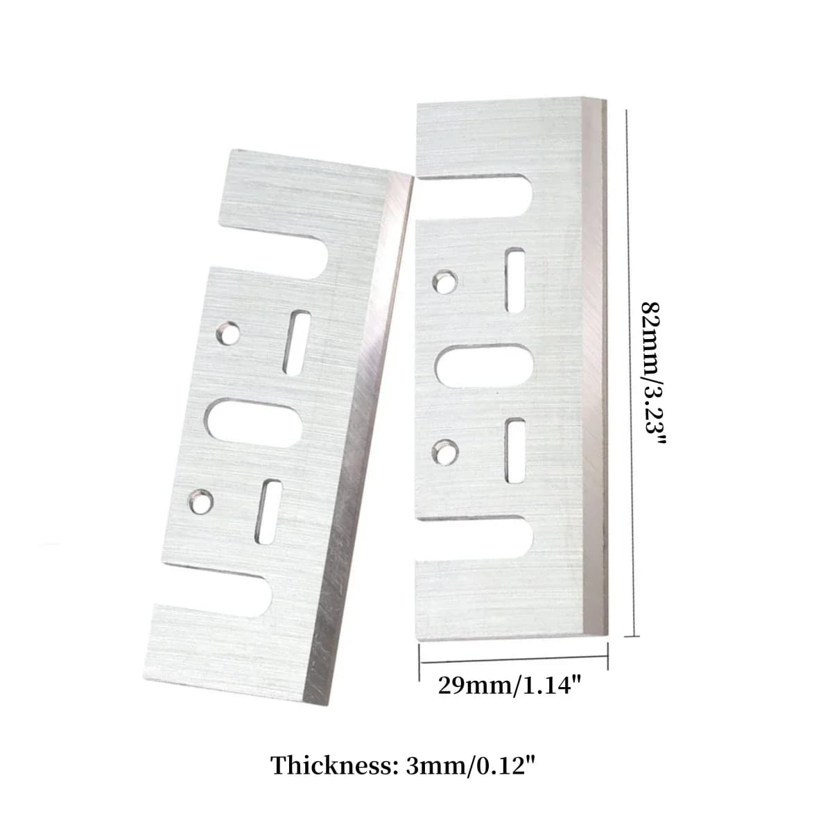 2-Pack 82mm Carbide Tipped Planer Blades