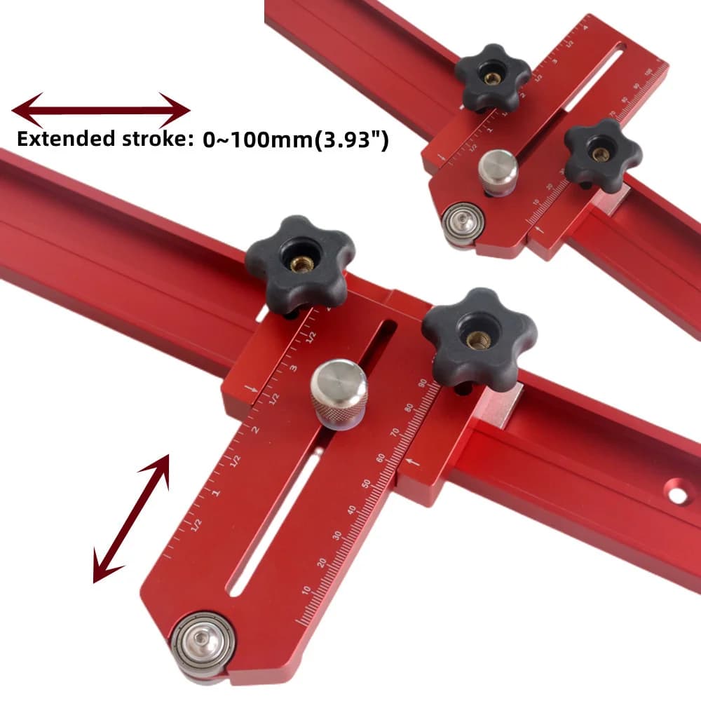 Adjustable T-Track Feather Board for Table Saw
