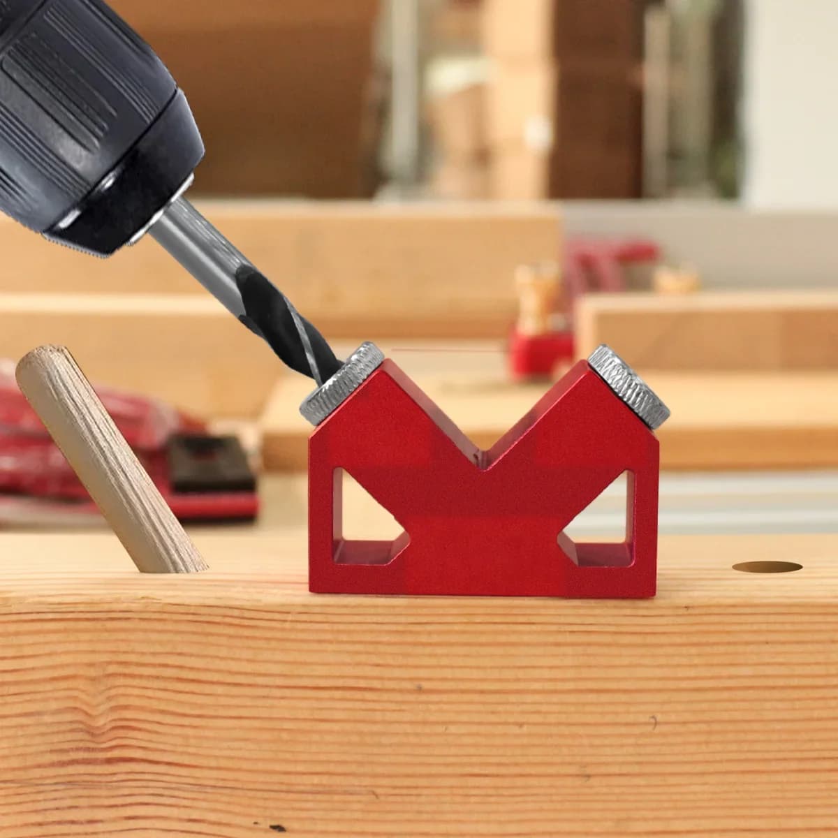 Aluminum 45 Degree Oblique Hole Drilling Jig