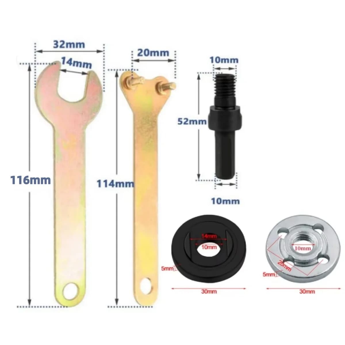 10mm Drill to Angle Grinder Adapter Connecting Rod